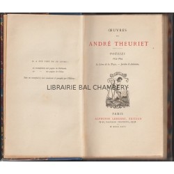Oeuvres de André Theuriet - Poésies 1874-1894